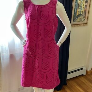 Elegant Pink Sleeveless Dress